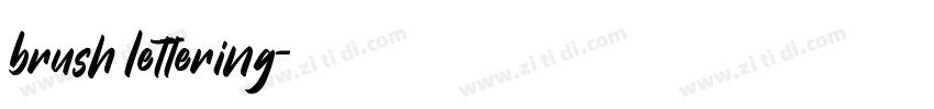 brush lettering字体转换